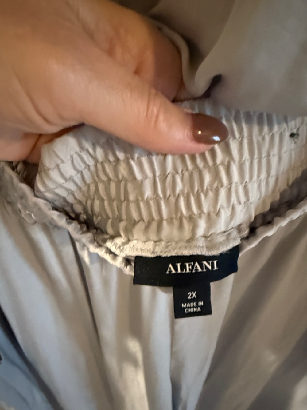 Alfani Light Gray Billow Two Piece Outfit - Picture 5 of 9